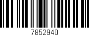 Código de barras (EAN, GTIN, SKU, ISBN): '7852940'
