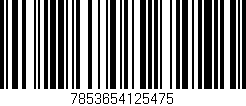 Código de barras (EAN, GTIN, SKU, ISBN): '7853654125475'