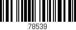 Código de barras (EAN, GTIN, SKU, ISBN): '78539'