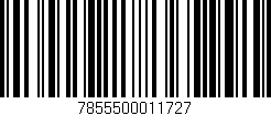 Código de barras (EAN, GTIN, SKU, ISBN): '7855500011727'