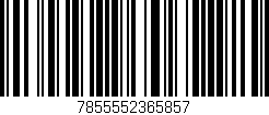 Código de barras (EAN, GTIN, SKU, ISBN): '7855552365857'