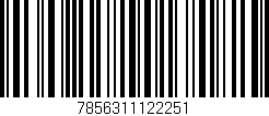 Código de barras (EAN, GTIN, SKU, ISBN): '7856311122251'