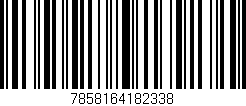 Código de barras (EAN, GTIN, SKU, ISBN): '7858164182338'