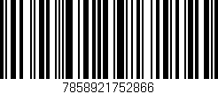 Código de barras (EAN, GTIN, SKU, ISBN): '7858921752866'