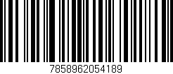 Código de barras (EAN, GTIN, SKU, ISBN): '7858962054189'