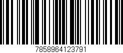 Código de barras (EAN, GTIN, SKU, ISBN): '7858964123791'
