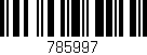 Código de barras (EAN, GTIN, SKU, ISBN): '785997'