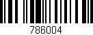Código de barras (EAN, GTIN, SKU, ISBN): '786004'