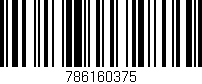 Código de barras (EAN, GTIN, SKU, ISBN): '786160375'