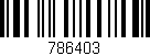 Código de barras (EAN, GTIN, SKU, ISBN): '786403'