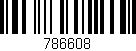 Código de barras (EAN, GTIN, SKU, ISBN): '786608'