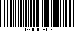 Código de barras (EAN, GTIN, SKU, ISBN): '7866889925147'