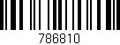 Código de barras (EAN, GTIN, SKU, ISBN): '786810'