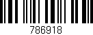 Código de barras (EAN, GTIN, SKU, ISBN): '786918'