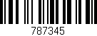 Código de barras (EAN, GTIN, SKU, ISBN): '787345'