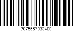 Código de barras (EAN, GTIN, SKU, ISBN): '7875657063400'