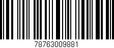Código de barras (EAN, GTIN, SKU, ISBN): '78763009881'