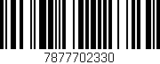 Código de barras (EAN, GTIN, SKU, ISBN): '7877702330'