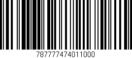 Código de barras (EAN, GTIN, SKU, ISBN): '787777474011000'