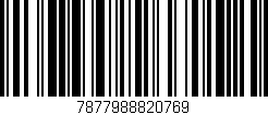 Código de barras (EAN, GTIN, SKU, ISBN): '7877988820769'