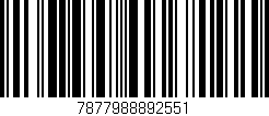 Código de barras (EAN, GTIN, SKU, ISBN): '7877988892551'