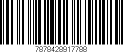Código de barras (EAN, GTIN, SKU, ISBN): '7878428917788'