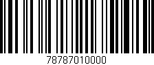 Código de barras (EAN, GTIN, SKU, ISBN): '78787010000'