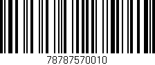 Código de barras (EAN, GTIN, SKU, ISBN): '78787570010'