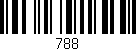 Código de barras (EAN, GTIN, SKU, ISBN): '788'
