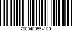 Código de barras (EAN, GTIN, SKU, ISBN): '7880400554180'