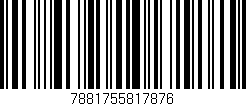 Código de barras (EAN, GTIN, SKU, ISBN): '7881755817876'