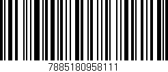 Código de barras (EAN, GTIN, SKU, ISBN): '7885180958111'