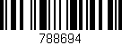 Código de barras (EAN, GTIN, SKU, ISBN): '788694'