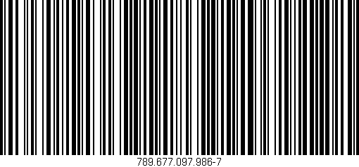 Código de barras (EAN, GTIN, SKU, ISBN): '789.677.097.986-7'