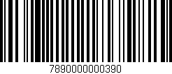 Código de barras (EAN, GTIN, SKU, ISBN): '7890000000390'
