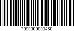 Código de barras (EAN, GTIN, SKU, ISBN): '7890000000468'