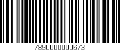 Código de barras (EAN, GTIN, SKU, ISBN): '7890000000673'
