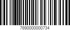 Código de barras (EAN, GTIN, SKU, ISBN): '7890000000734'