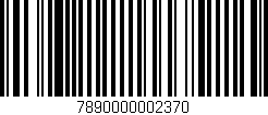Código de barras (EAN, GTIN, SKU, ISBN): '7890000002370'