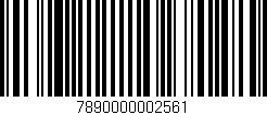 Código de barras (EAN, GTIN, SKU, ISBN): '7890000002561'
