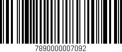 Código de barras (EAN, GTIN, SKU, ISBN): '7890000007092'