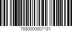 Código de barras (EAN, GTIN, SKU, ISBN): '7890000007191'