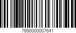 Código de barras (EAN, GTIN, SKU, ISBN): '7890000007641'