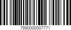Código de barras (EAN, GTIN, SKU, ISBN): '7890000007771'