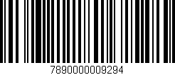 Código de barras (EAN, GTIN, SKU, ISBN): '7890000009294'