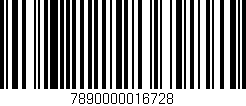 Código de barras (EAN, GTIN, SKU, ISBN): '7890000016728'