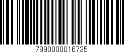 Código de barras (EAN, GTIN, SKU, ISBN): '7890000016735'