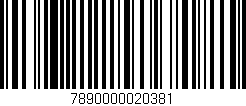 Código de barras (EAN, GTIN, SKU, ISBN): '7890000020381'