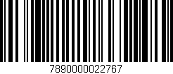 Código de barras (EAN, GTIN, SKU, ISBN): '7890000022767'