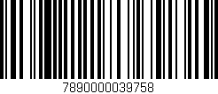 Código de barras (EAN, GTIN, SKU, ISBN): '7890000039758'